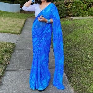 Blue Saree